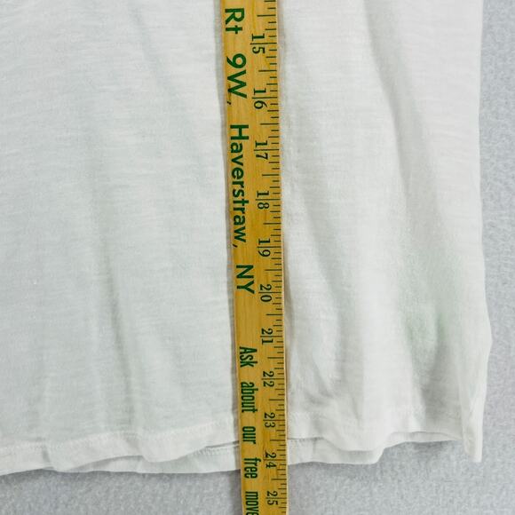 LILLY PULITZER Tank Top 2XS Essie Popover Smocked Palm Beach Slub Cotton White - Picture 14 of 15